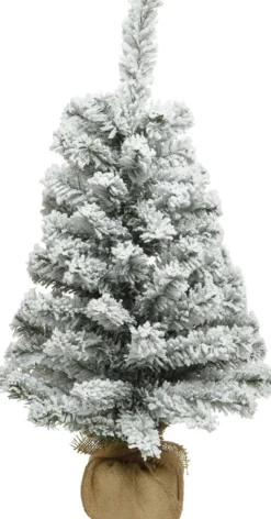 Everlands Kunstkerstbomen^Kunstboom/Kunst Kerstboom Met Sneeuw 90 Cm - Kunst Kerstboompjes/Kunstboompjes - Kerstversiering