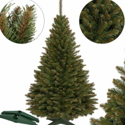 Viking Choice Kunstkerstbomen^Kunstkerstboom - 150 Cm - Met Plastic Voet - Groen