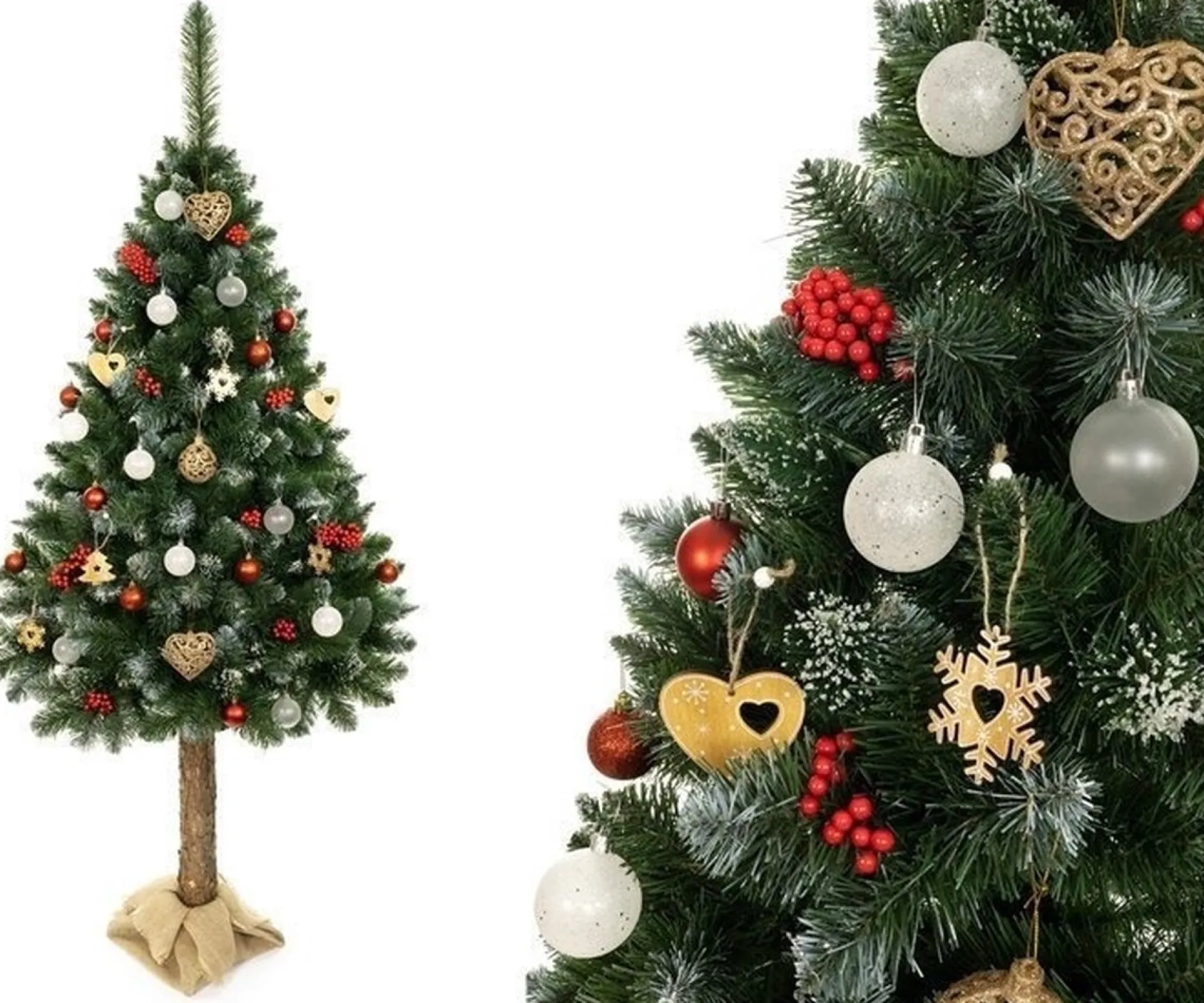 Viking Choice Kunstkerstbomen^Kunstkerstboom - 180 Cm - Op Stam - 3-Delig