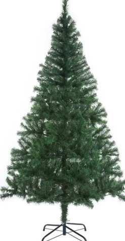 Casaria Kunstkerstbomen^Kunst Kerstboom, 180 Cm, Standaard, Met Verlichting, 120 X Led