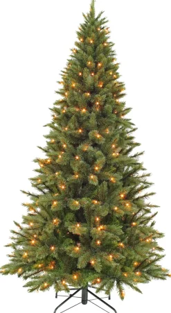Triumph Tree Kunstkerstbomen^Kunstkerstboom Forest Frosted | Led H120Cm Groen D69Cm