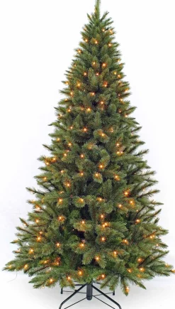 Triumph Tree Kunstkerstbomen^Kunstkerstboom Forest Frosted | Led H120Cm Groen D69Cm