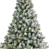 Everlands Kunstkerstbomen^Kunst Kerstboom Imperial Pine Met Sneeuw En Verlichting150 Cm - Kunstbomen