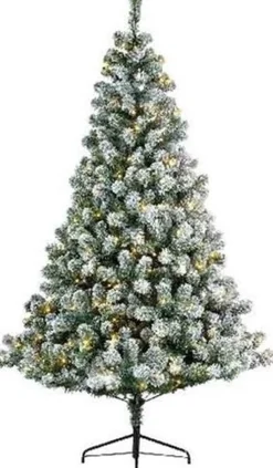 Everlands Kunstkerstbomen^Kunst Kerstboom Imperial Pine Met Sneeuw En Verlichting150 Cm - Kunstbomen
