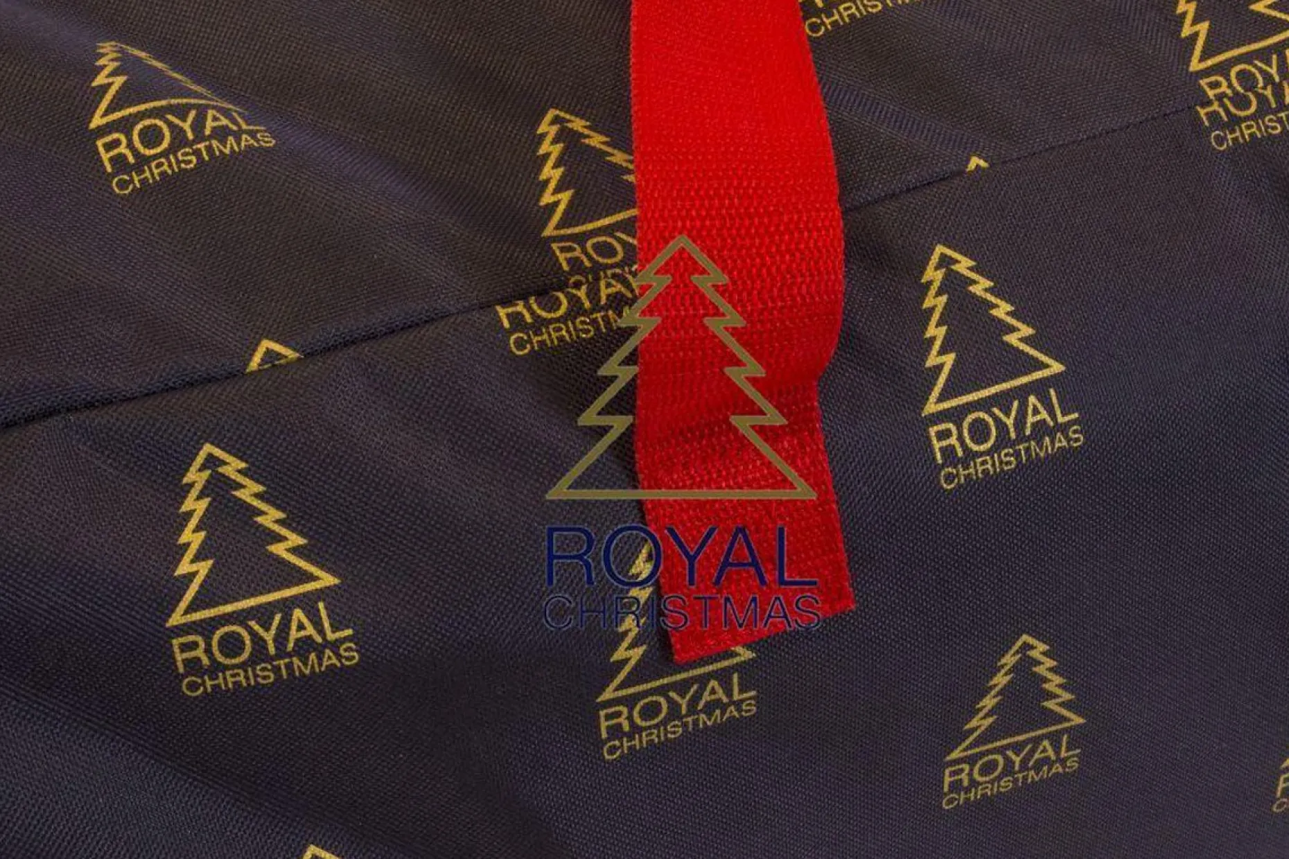 Royal Christmas Kerstspullen Opbergers^Kunstkerstboom Opbergtas Deluxe - Kleur Blauw - © - Lengte 120 Cm X Breedte 43 Cm - Met Handige Ritssluiting En Handvaten