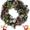 Selwo Kunstkerstkrans Voor De Voordeur, Kerstslinger, 30 Cm, Kerstkrans, Deurkrans, Bessenkrans, Kerstdecoratie Voor Deuren, Bomen, Muren En Ramen Sale