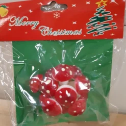 Jean Products 12 Kunst Kerststukje Insteek Paddenstoelen 2,5 Cm Flash Sale