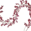 Selwo Kunstmatige Rode Bessenslinger, Bessenslinger, Bourgogne Bessen Slinger Voor Kerstdecoratie Sale