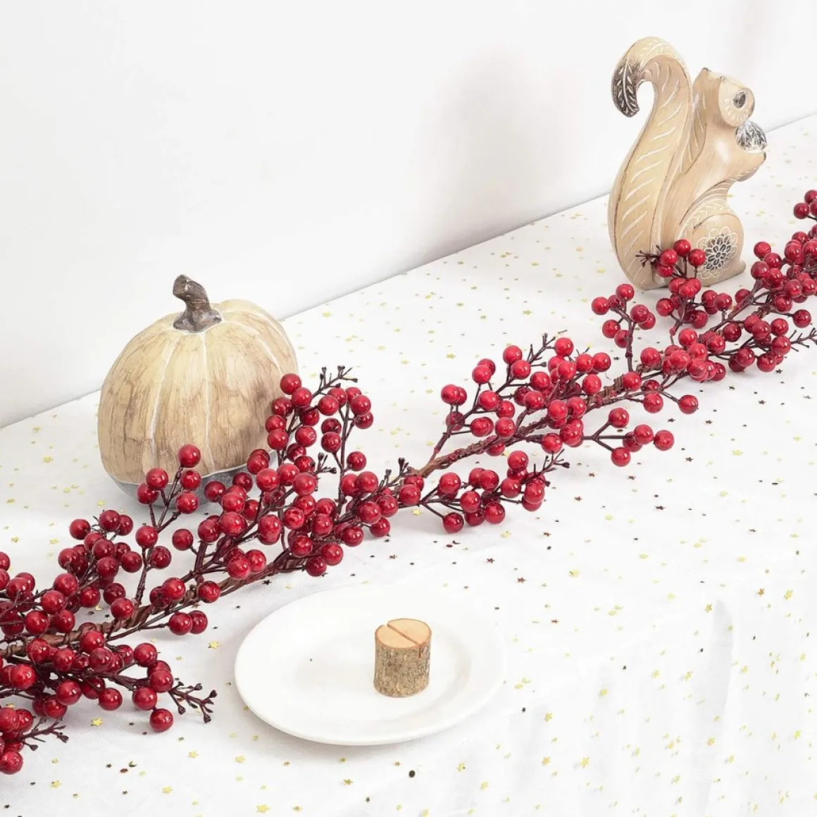 Selwo Kunstmatige Rode Bessenslinger, Bessenslinger, Bourgogne Bessen Slinger Voor Kerstdecoratie Sale