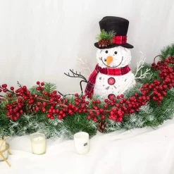 Selwo Kunstmatige Rode Bessenslinger, Bessenslinger, Bourgogne Bessen Slinger Voor Kerstdecoratie Sale