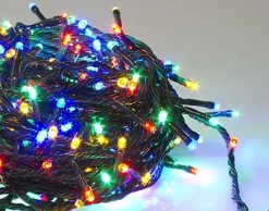 Globall Concept Led Guirlande - 300 Veelkleurige Lampen - Groene Draad - Modulator - 20M - 31V Best