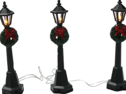 Banzaa Led Kerstdorp Verlichting Lantaarn Set 3 Stuks New