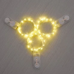 Wondersathome Led Lampjes - Kerstlampjes - Kerstverlichting - 20 Warm Wit Lampjes - 2 Meter - Inclusief Batterijen - Lichtsnoer - Sfeerverlichting - Draadverlichting - Best Sale