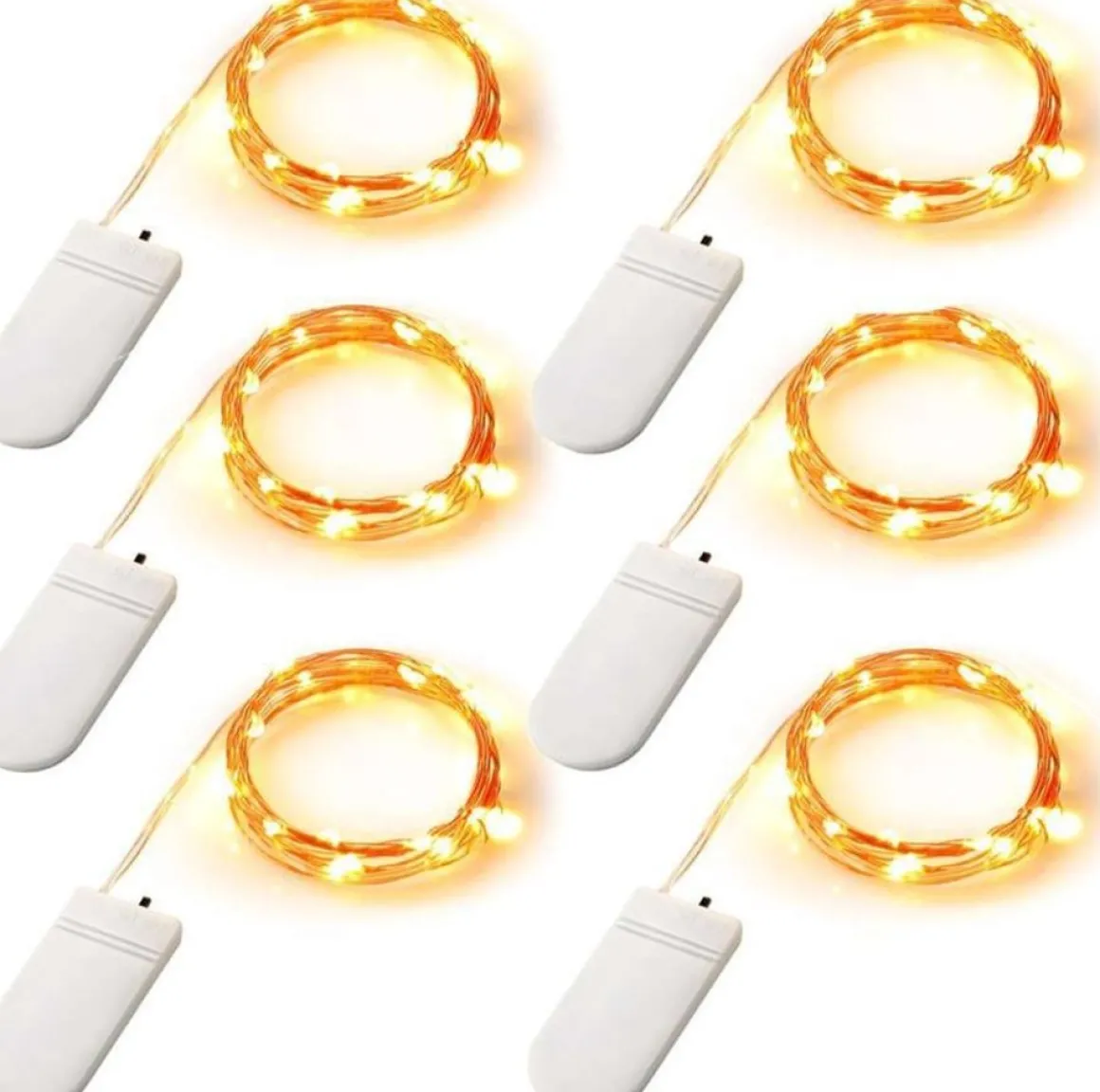 Wondersathome Led Lampjes - Kerstlampjes - Kerstverlichting - 20 Warm Wit Lampjes - 2 Meter - Inclusief Batterijen - Lichtsnoer - Sfeerverlichting - Draadverlichting - Best Sale