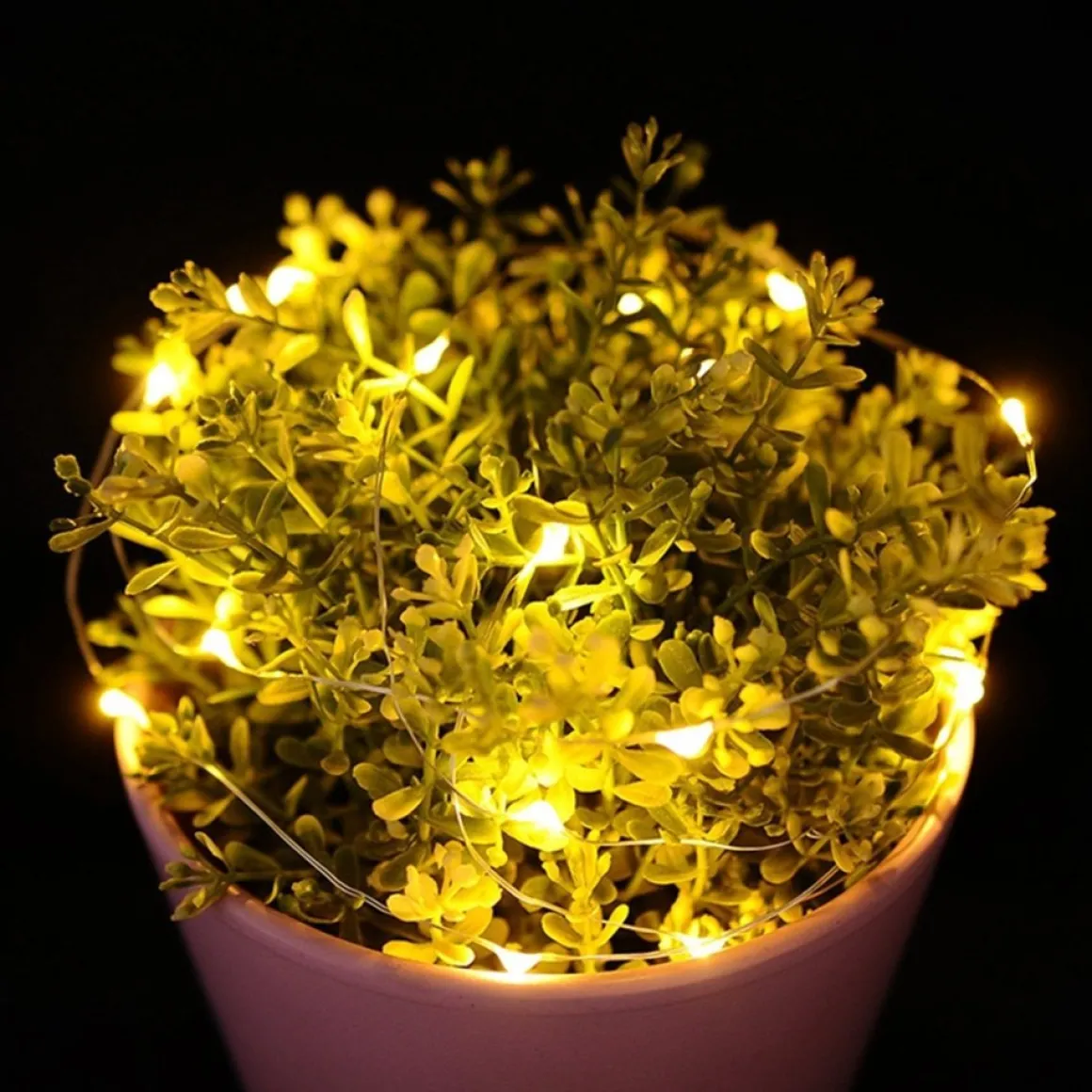 Wondersathome Led Lampjes - Kerstlampjes - Kerstverlichting - 20 Warm Wit Lampjes - 2 Meter - Inclusief Batterijen - Lichtsnoer - Sfeerverlichting - Draadverlichting - Best Sale