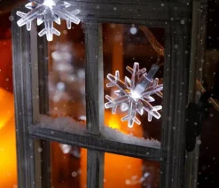 Brill-ligfut Kerstlichtsnoeren^Led Lampjes Slinger - Sneeuwvlokken - 6 Meter - 40 Lichtjes - Wit Licht - Kerst - Winter - Lichtsnoer Op Batterij