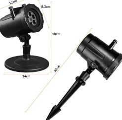 Merkloos Kerstlasers^Led Laser Licht Projector | 72 Motieven | Kerst Verlichting | Verschillende Thema's | Voor Buiten & Binnen |