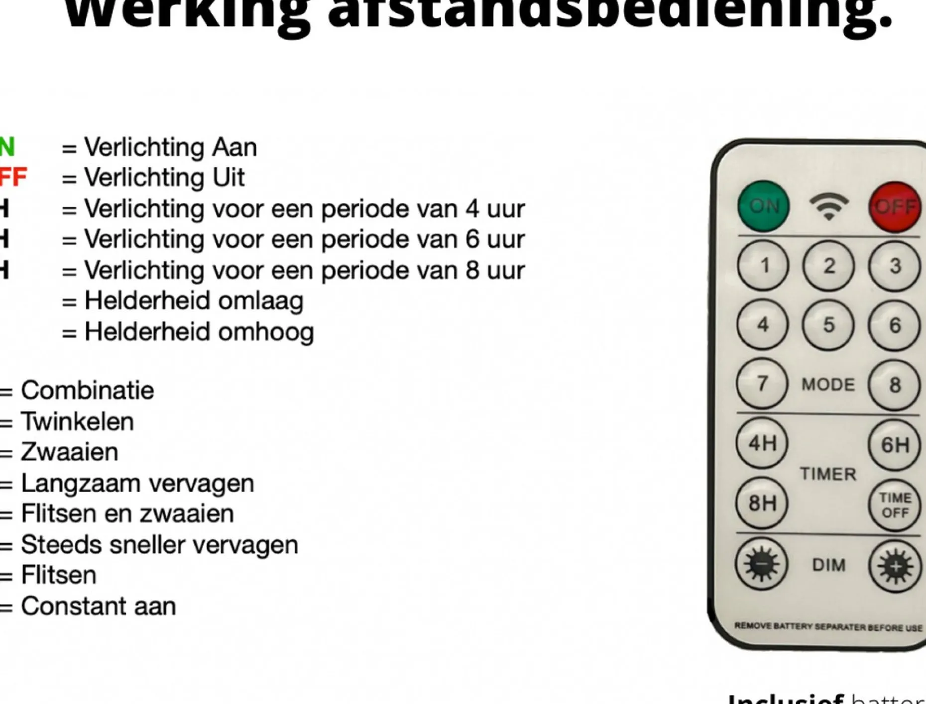 ‘Merkloos’’ Lichtgordijnen^Led Lichtgordijn Sfeerverlichting - Incl. Batterijen, Afstandsbediening En Spijkertjes - 3X3 Meter - Warm Wit - Sfeerverlichting Voor Binnen En Buiten - 300 Leds