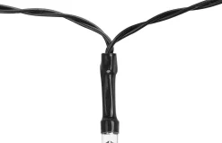 BES LED Kerstlichtsnoeren^Led Lichtsnoer Met Zonne-Energie - Dag En Nacht Sensor - Aigi Teron - 0.06W - 11.9 Meter - 100 Led's Meerkleurig - Waterdicht Ip44 - Zwart