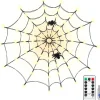 Merkloos Verlichte Kerstfiguren^Led Spinnenweb Halloween Fairy Lights Usb-Verlichting Duurzaam Griezelig En Mooi
