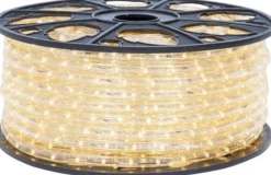 Tronix Lichtslangen^Ledtron Led Lichtslang Warm Wit 51 Meter (Met 4 Knipperende Led's Per Meter)