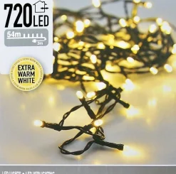 Merkloos Kerstboomverlichting^Led-Verlichting 720 Led's 54 Meter