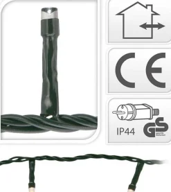 DecorativeLIghting Kerstboomverlichting^Led-Verlichting - 120 Led's - 9 Meter - Extra Warm Wit