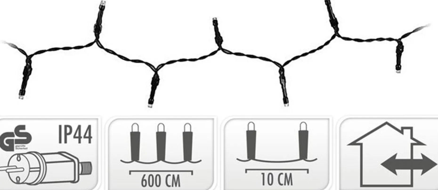 DecorativeLIghting Kerstboomverlichting^Led-Verlichting - 120 Led's - 9 Meter - Extra Warm Wit