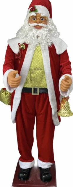Magic Christmas Toys Levensgrote Kerstman Danst En Zingt (1.80 M) Fashion