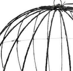 Merkloos Verlichte Kerstfiguren^Lichtbol Van Metaal Met Timer Warm Licht 40 Cm - Kerstversiering
