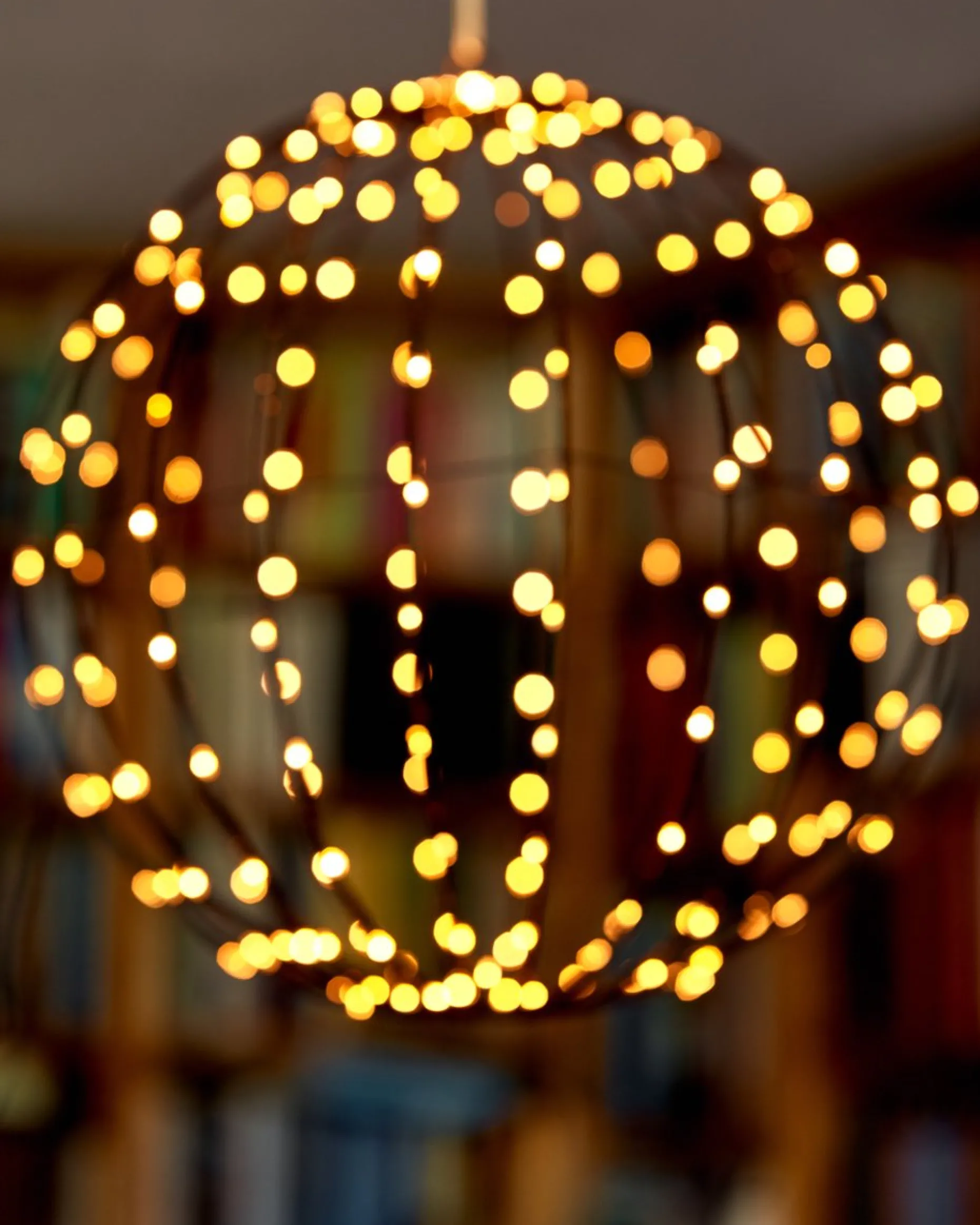 Merkloos Verlichte Kerstfiguren^Lichtbol Van Metaal Met Timer Warm Licht 40 Cm - Kerstversiering