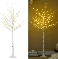 Zenzee Kunstkerstbomen^Lichtboom - Lichttakken - Led Boom - Kerstverlichting - Lichttak - Kerstversiering - Kerst - 180 Cm - 96 Led's - Warmwit