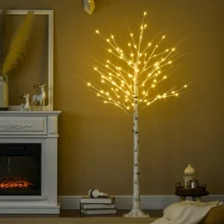 Zenzee Kunstkerstbomen^Lichtboom - Lichttakken - Led Boom - Kerstverlichting - Lichttak - Kerstversiering - Kerst - 180 Cm - 96 Led's - Warmwit