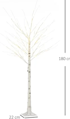 Zenzee Kunstkerstbomen^Lichtboom - Lichttakken - Led Boom - Kerstverlichting - Lichttak - Kerstversiering - Kerst - 180 Cm - 96 Led's - Warmwit