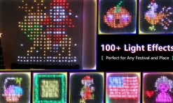 Lichtendirect Lichtgordijnen^-Smart-Lichtslinger-400 Rgb Leds- 2X2M- App-Sfeerverlichting-Decoratie-Kerstverlichting-Tuinverlichting-Bruiloft-Festival-Lichtsnoer-Prikkabel
