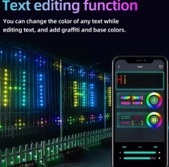 Lichtendirect Lichtgordijnen^-Smart-Lichtslinger-400 Rgb Leds- 2X2M- App-Sfeerverlichting-Decoratie-Kerstverlichting-Tuinverlichting-Bruiloft-Festival-Lichtsnoer-Prikkabel