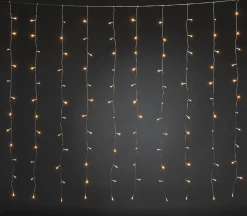 Konst Smide Lichtgordijnen^Lichtgordijn Voor Binnen - Extra Warm Wit - 1.4 X 1.2 Meter - 120 Leds - Kerstverlichting