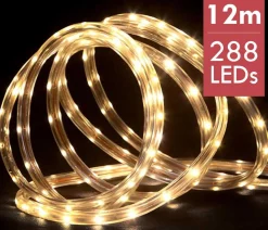 RTM Lighting Lichtslangen^Lichtslang / Slangverlichting 12M Met 288 Led Lampjes - Extra Warm Wit Licht