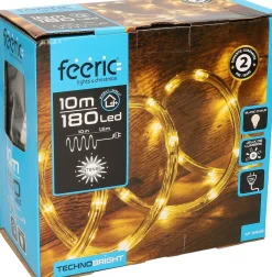 Feeric lights u0026 Christmas Lichtslangen^Lichtslang/Slangverlichting - 10 M - 180 Leds - Warm Wit