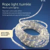 Lumineo Lichtslangen^Lichtslang Zilver Met Warm Witte Verlichting 9 Meter 567 Lampjes - Feestverlichting/Kerstverlichting
