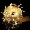 Benrida Kerstlichtsnoeren^Lichtslingers , 100M600 Lamp Stekker 220V, Touwverlichting ,Warm Wit Licht , Koperdraad Fairy Lichtslingers Voor Halloween Kerstversiering Bruiloft Slaapkamer Feest Patio Tuin Feestelijke Verlichting Ga