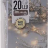 Betaalbaarshoppen.nl Kerstlichtsnoeren^Lichtsnoer 20 Led Lampjes Warmwit