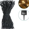 Aigostar Kerstlichtsnoeren^Lichtstring Warmwit - 2700K | 11 Meter - 100 Led's | Waterdicht Ip44 | Solar - Oplaadbaar