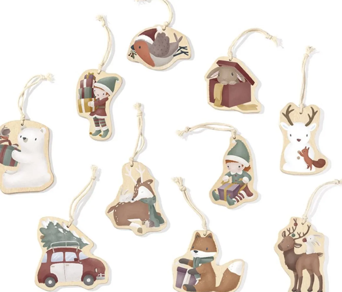 Little Dutch Houten Kersthangers - Kerstdecoratie Cheap