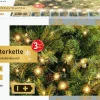 * Kerstlichtsnoeren^Livarno Home Led-Lichtsnoer 100Xled Met Batterijen