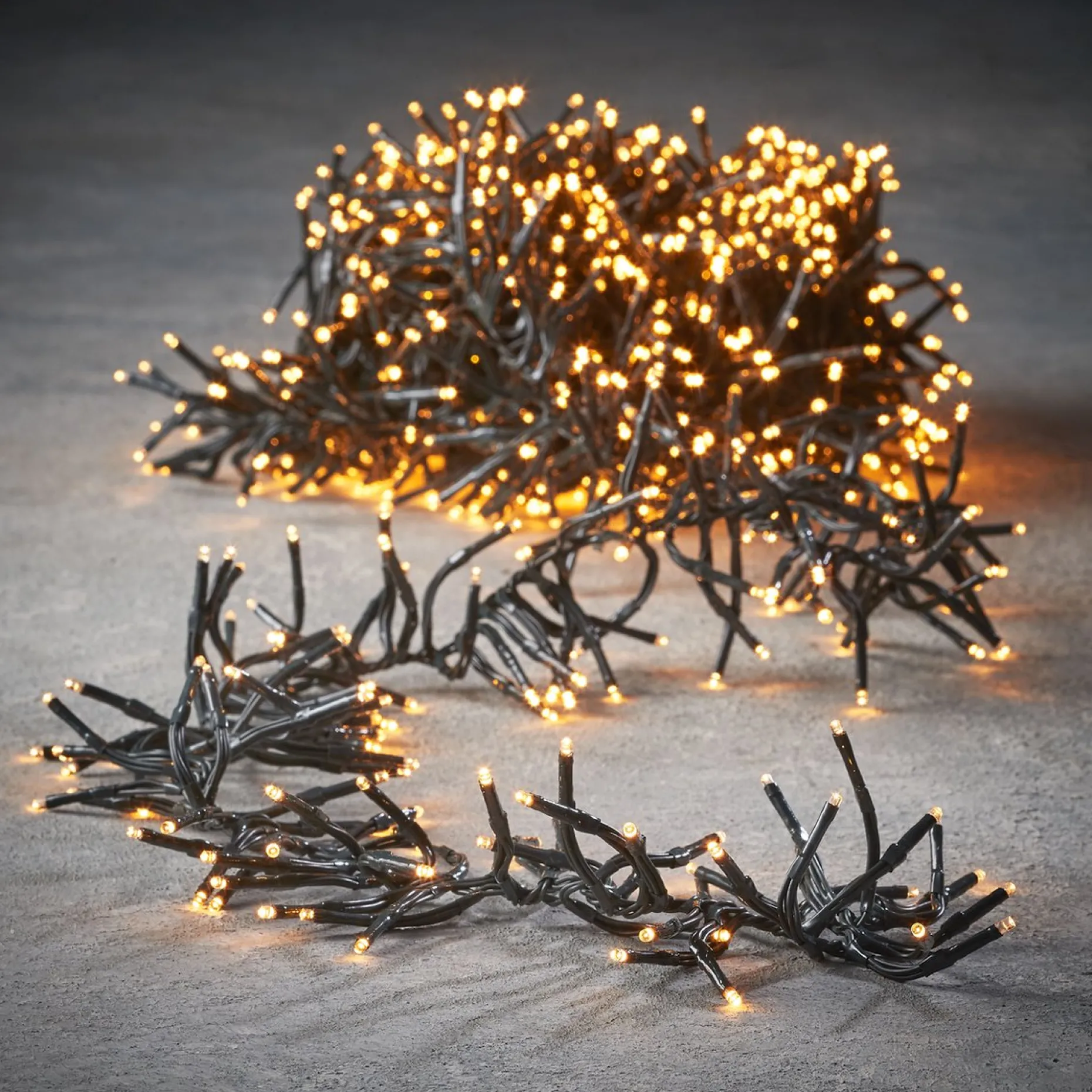 Luca lighting Kerstlichtsnoeren^ Cluster Kerstverlichting Met 1152 Led Lampjes - L Warm Wit 800 Cm