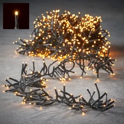 Luca lighting Kerstlichtsnoeren^ Cluster Kerstverlichting Met 1512 Led Lampjes - L Warm Wit 970 Cm