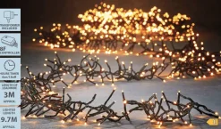 Luca lighting Kerstlichtsnoeren^ Cluster Kerstverlichting Met 1512 Led Lampjes - L Warm Wit 970 Cm