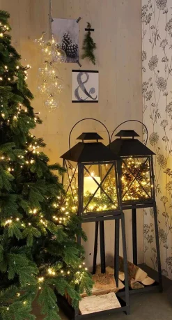 Luca lighting Kerstlichtsnoeren^ Cluster Kerstverlichting Met 576 Led Lampjes - L Warm Wit 420 Cm