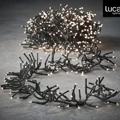 Luca lighting Kerstlichtsnoeren^ Cluster Kerstverlichting Met 576 Led Lampjes - L Klassiek Wit 420 Cm